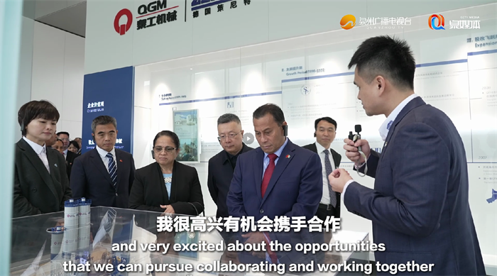 Hãy cùng nhau xây dựng cơ sở hạ tầng tương lai! Phó Chủ tịch Micronesia thăm QGM Machinery