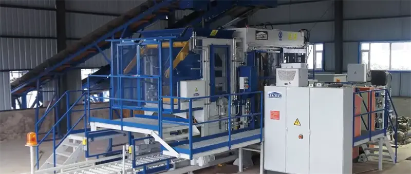 Một dự án sản xuất gạch bê tông nhiều lớp hoàn toàn tự động đã được triển khai ở Châu Phi.