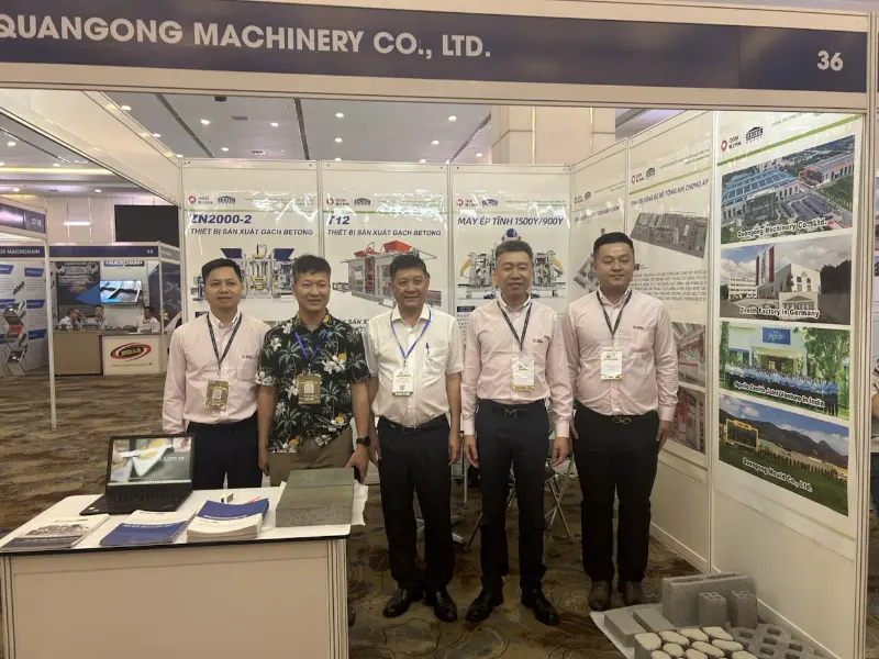 Tăng cường chỗ đứng trong cơ sở hạ tầng ở Đông Nam Á! Công ty TNHH Quangong Machinery Tỏa sáng tại Triển lãm Bê tông Việt Nam 2026